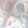 Portable Rechargeable Electric Mosquito Swatter with Base
