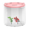 5L USB LED Fish Tank Half Moon Mini Aquarium Acrylic Capacity