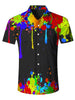 Painting Print Short Sleeves Shirt