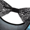 Music Note Butterfly Print Bowknot Lace Tank Top