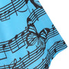 Music Note Butterfly Print Bowknot Lace Tank Top
