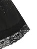 Plus Size Lace Panel Rhinestone Spaghetti Strap Tank Top