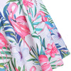 Flamingo Print High Waist Tankini Set for Women