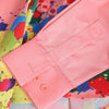 Colorful Splatter Paint Pattern Turndown Collar Long Sleeve Shirt