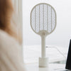 Rechargeable Household Three Grids LED Electric Mosquito Swatter