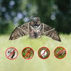 Fake Prowler Owl Decoy with Movable Wings Garden Field Lawn Protection Repellent Bird Scarer