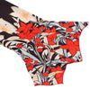 Plus Size Floral Women Shirt Round Collar Button Bell Sleeve