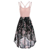 High Low Floral Cross Back Cami Dress