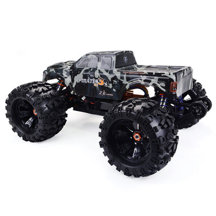 ZD Racing MT8 Pirate 3 1/8 Brushless RC Monster Truck RTR Metal Adjustable Shock Absorber