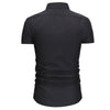 Contrast Trim Button Down Casual Shirt men