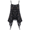 Star Print Casual Asymmetric Cami Top for Woman