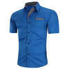 Plaid Print Chest Pocket Button Shirt for Man