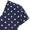 Polka Dot Belted Asymmetric Dress