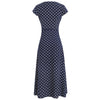 Polka Dot Belted Asymmetric Dress