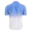 Ombre Stand Collar Linen Shirt for Men