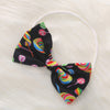 1293 Cotton Lollipop Print Romper + Bow Headwear Set