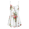 Women Spaghetti Strap Flower Pattern Top