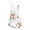 Women Spaghetti Strap Flower Pattern Top