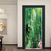 DZMT079 Bamboo Forest View Creative Door Sticker 2pcs