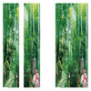 DZMT079 Bamboo Forest View Creative Door Sticker 2pcs