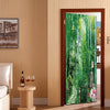 DZMT079 Bamboo Forest View Creative Door Sticker 2pcs