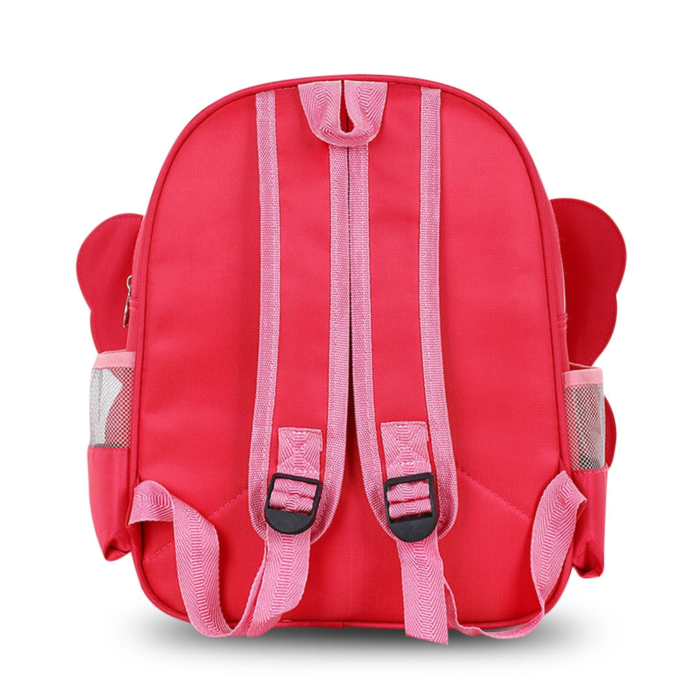 I091 School Bag Kindergarten Preschool Nylon Zipper Adjustable Wide Strap Backpack Kids