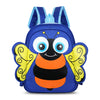 I091 School Bag Kindergarten Preschool Nylon Zipper Adjustable Wide Strap Backpack Kids