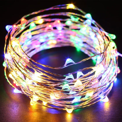 ZDM LED Light String Plug-in Design Silver Wire IP65 Waterproof Grade for Illumination / Decoration