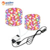 ZDM LED Light String Plug-in Design Silver Wire IP65 Waterproof Grade for Illumination / Decoration