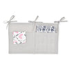 HT - 332 Linen Baby Nursery Storage Bag Multi-functional Bed Organizer 2 Pockets for Diapers Toys