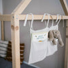 HT - 332 Linen Baby Nursery Storage Bag Multi-functional Bed Organizer 2 Pockets for Diapers Toys