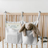HT - 332 Linen Baby Nursery Storage Bag Multi-functional Bed Organizer 2 Pockets for Diapers Toys