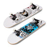 PUENTE 31-inch Skateboard 7-layer Maple Wood Deck with T-shape Tool for Kids Adults Beginners