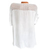 Plus Size Crochet Embroidery Blouse