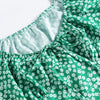 Floral Bodycon Mini Dress Square Neck Lace-up Short Sleeve