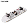 PUENTE 31-inch Skateboard 7-layer Maple Wood Deck with T-shape Tool for Kids Adults Beginners