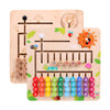 Multifunction Wooden Counting Cognitive Board Creative Early Education Math Toy
