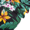 Turn-down Collar Floral Leaf Printed Men Shirt
