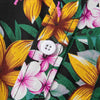 Turn-down Collar Floral Leaf Printed Men Shirt