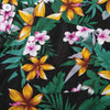 Turn-down Collar Floral Leaf Printed Men Shirt