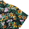Turn-down Collar Floral Leaf Printed Men Shirt