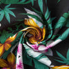 Turn-down Collar Floral Leaf Printed Men Shirt