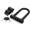 INBIKE Bicycle U-lock Strong Steel Rubber Coat Copper 3 Keys Bike Mounting Bracket