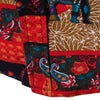 Men Shirt Elephant National Vintage Print Short Sleeve Turn-down Collar