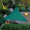 Triangle Sun Shade Sail Foldable Wear-resisting Waterproof Silver Coated Oxford Cloth Canopy Tarpaulin