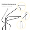 8111 LED Floor Light Folding Flexible Gooseneck Dimmable Remote Control Lamp 1000lm