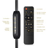 8111 LED Floor Light Folding Flexible Gooseneck Dimmable Remote Control Lamp 1000lm