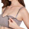 Maternity Nursing Bra Wire Free Padded Seamless Supportive Front Clasps Quick-dry Turn-down Cups