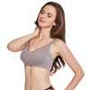 Maternity Nursing Bra Wire Free Padded Seamless Supportive Front Clasps Quick-dry Turn-down Cups
