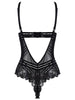 Plus Size Strappy Lace Backless Lingerie Teddy